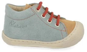 Naturino Veterschoen - Cocoon Suede Bone Sand Sage Rust - Naturino Kinderschoenen
