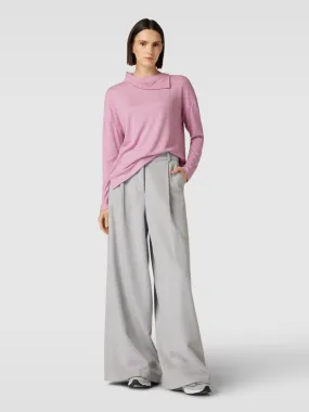 Tom Tailor Gebreide pullover in gemêleerde look in rosé gemêleerd